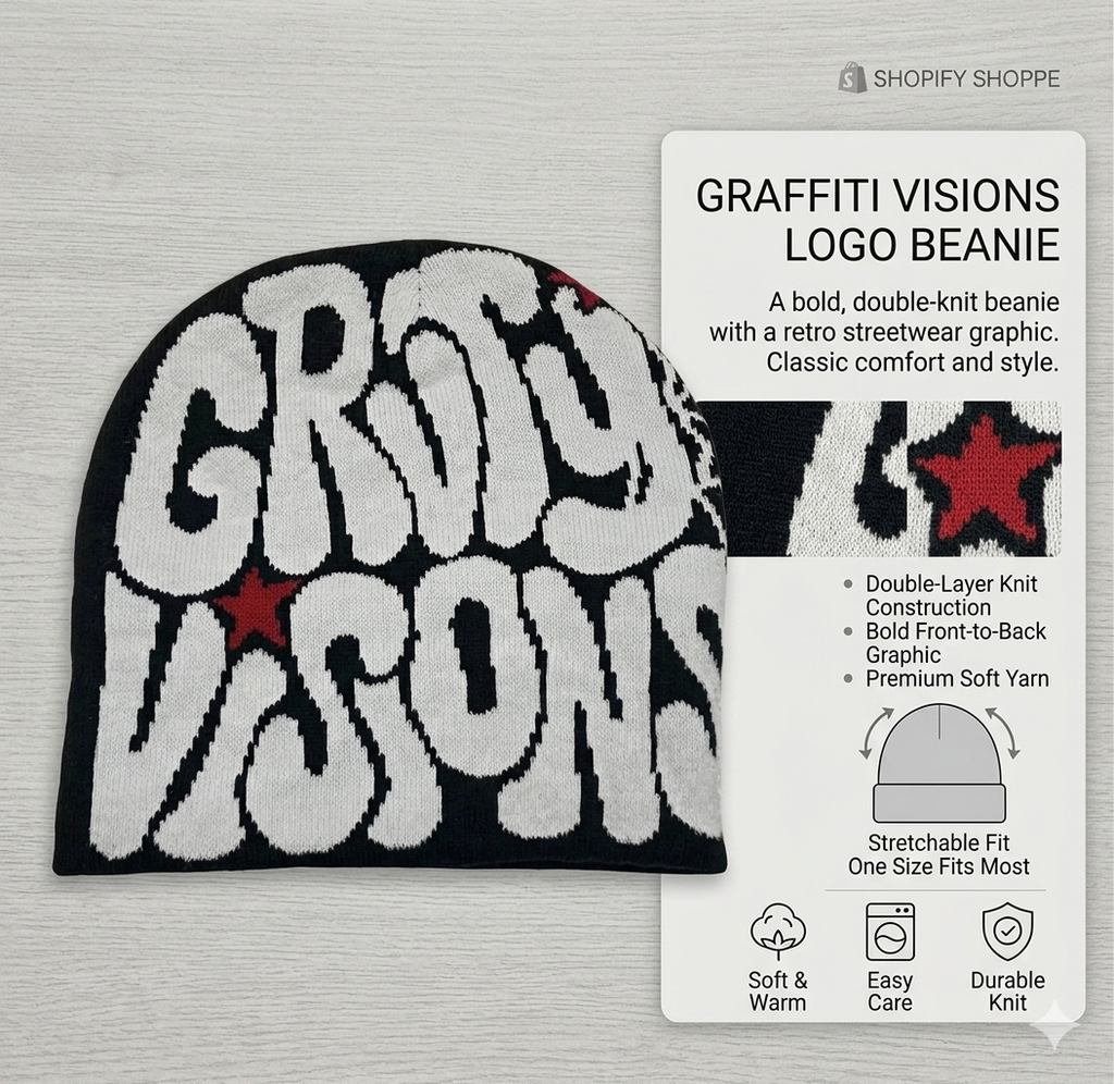 Y2K Gruty visions Beanie