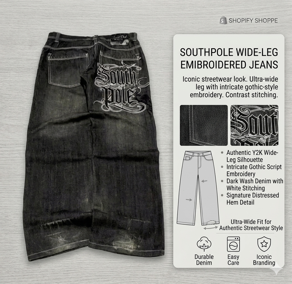Y2K South Pole style jeans