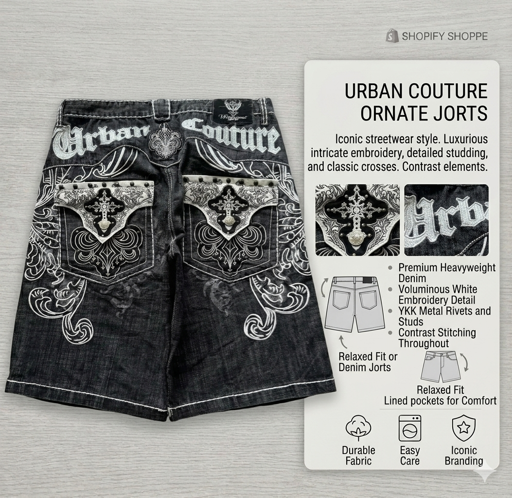 Y2K baggy Denim jorts