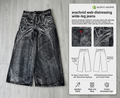 Y2K baggy spider pants