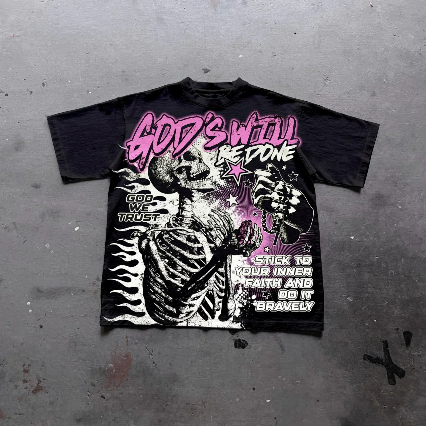 Y2K multi style graphic tee
