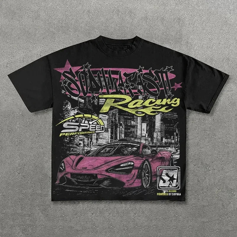 Y2K multi style graphic tee