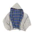 Reversible vintage plaid hoodie