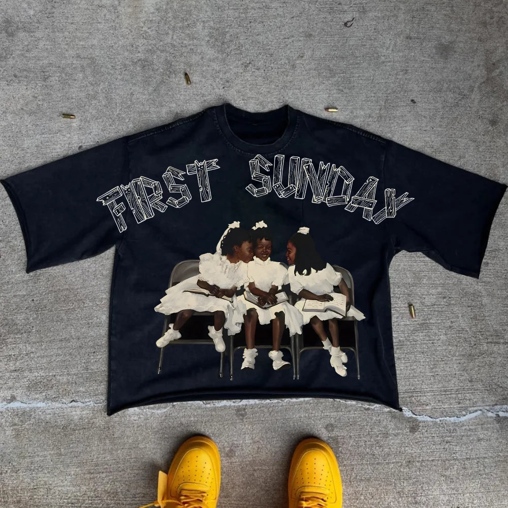 Y2K multi style graphic tee